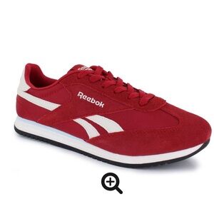Reebok Fiori Classic Red and White Trainers 7.5